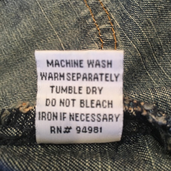 Denim Jacket Embroidered Rhinestone Jean Jacket - Picture 7 of 8